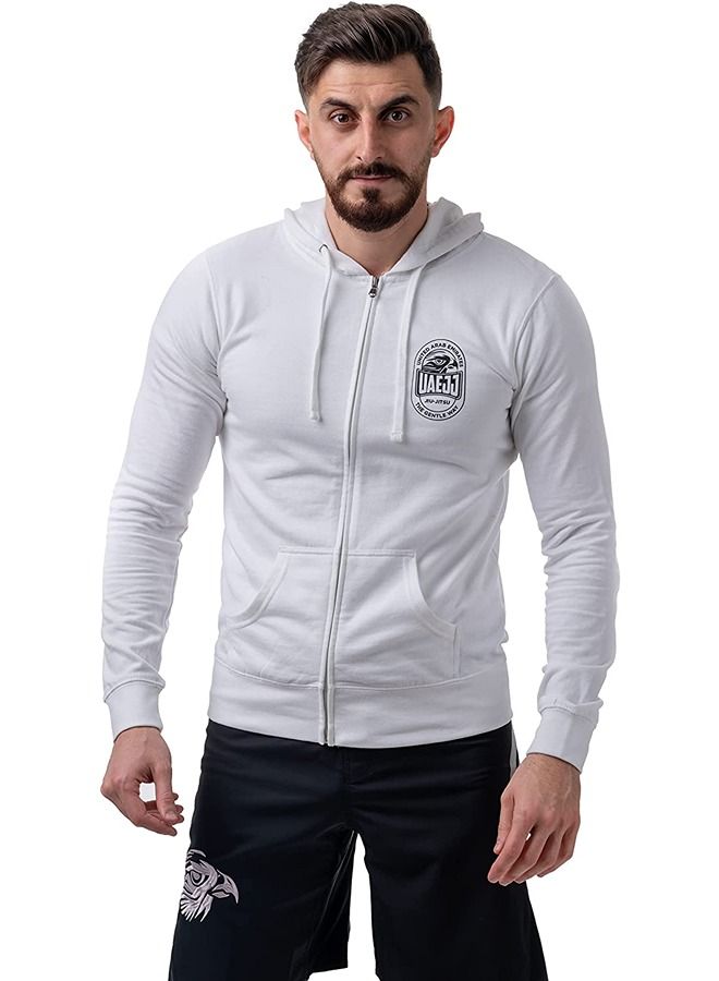 UAEJJ UAE Jiu-Jitsu Full Zip Hoodie Jacket for Men - Image 1