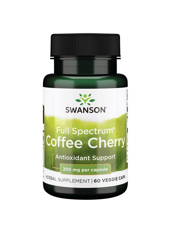 SWANSON مستخلص قهوة سوانسون الكامل الطيف - مكمل عشبي يعزز دعم جهاز المناعة ويوفر العناصر الغذائية النباتية الأساسية - دعم شامل للصحة الطبيعية - (60 كبسولة نباتية، 200 ملغ لكل منها) - Image 1