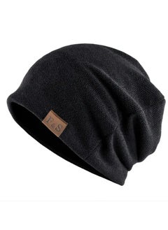 VIUAUAX 1pc Warm Beanie Hat For Men And Women, Knitted Winter Hats Slouch Beanie Hat For Men Women Summer Winter Long And Oversized Cap Stretchy Skull Cap Soft Spring Autumn Warm Daily Outdoor Cuffed Hats  - Image 1
