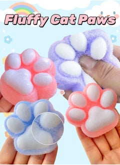 Generic Adorable Plush Cat Paw Squeeze Toy - Soft Stress Relief Fidget Toy for Adults & Kids, Cartoon Pattern Sensory Desk Toy, Durable Gift for Office, Travel, Birthday & Christmas (All Ages)  - Image 5