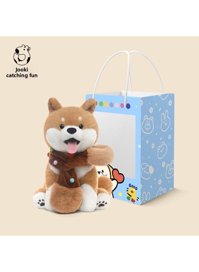 Chai Dog Robert Dog Plush Toy Doll Doll Doll Girl Sleeping Pillow Girl Birthday Gift-Color:Robert Shiba Inu-cartoon Tote Bag-Height:Total Length Approximately 34cm - Image 1