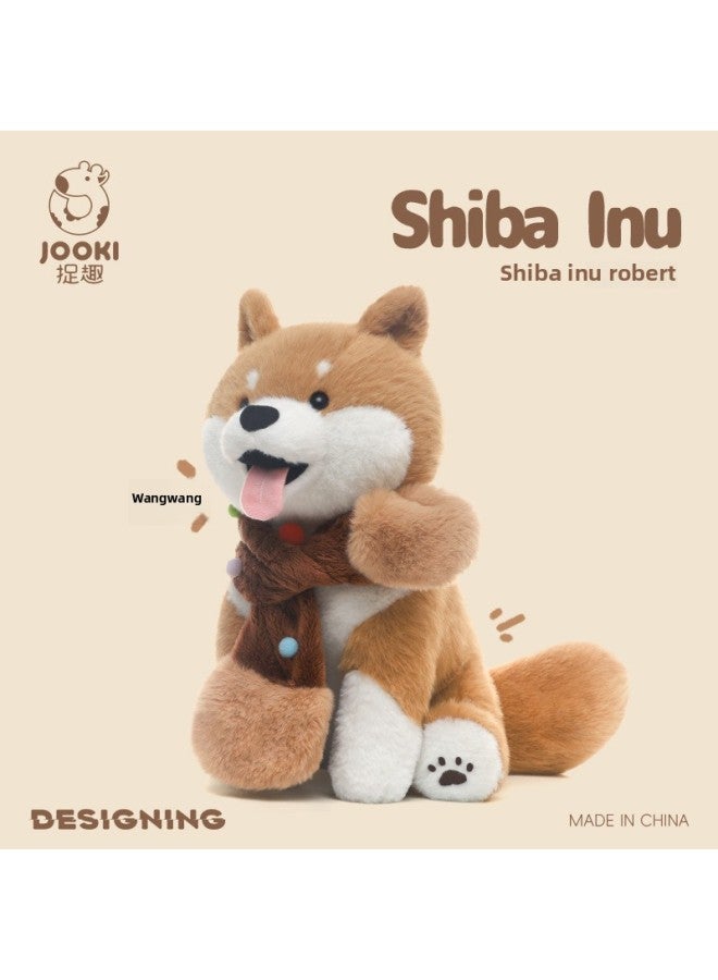 Chai Dog Robert Dog Plush Toy Doll Doll Doll Girl Sleeping Pillow Girl Birthday Gift-Color:Robert Shiba Inu-cartoon Tote Bag-Height:Total Length Approximately 34cm - Image 3