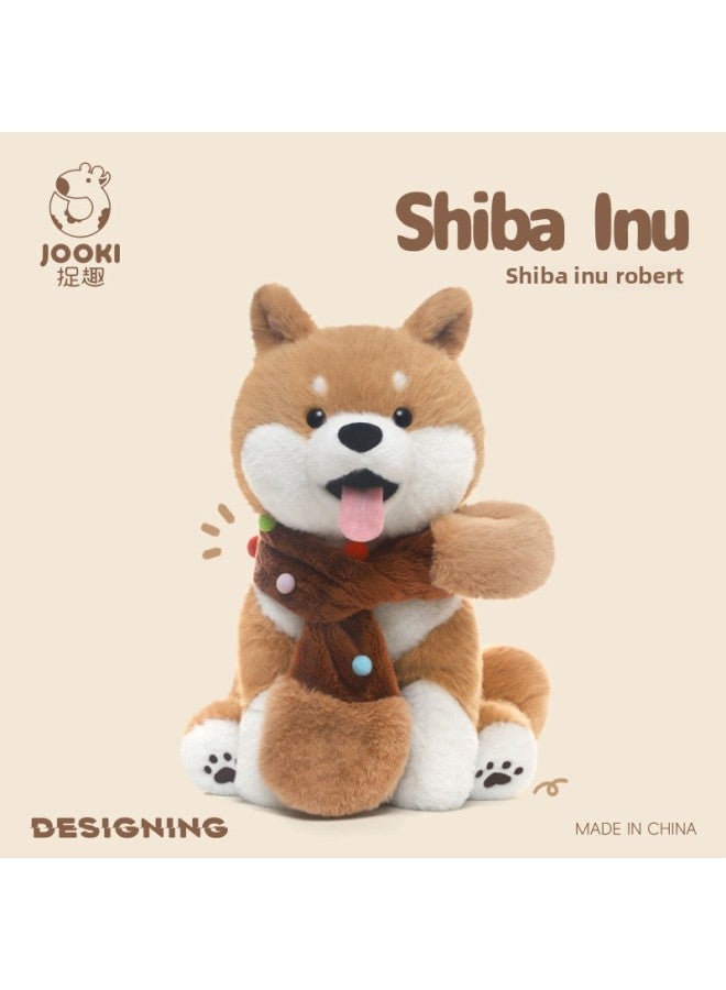 Chai Dog Robert Dog Plush Toy Doll Doll Doll Girl Sleeping Pillow Girl Birthday Gift-Color:Robert Shiba Inu-cartoon Tote Bag-Height:Total Length Approximately 34cm - Image 2