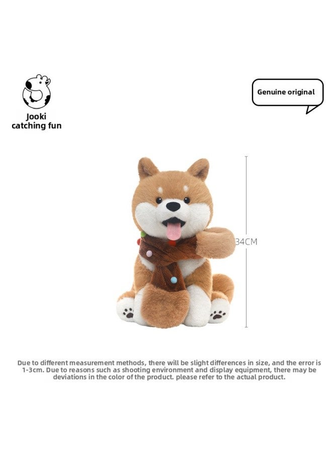 Chai Dog Robert Dog Plush Toy Doll Doll Doll Girl Sleeping Pillow Girl Birthday Gift-Color:Robert Shiba Inu-cartoon Tote Bag-Height:Total Length Approximately 34cm - Image 5