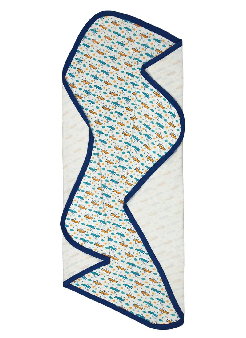 Bodycare - BODYCARE Baby Printed Blanket - Royal Blue - Image 1