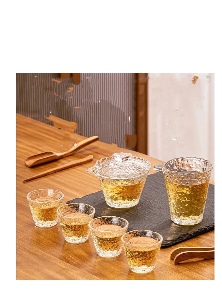 OASIS-TH Set Of 8 Pcs Glass Tea Cup Tea Set - Image 3