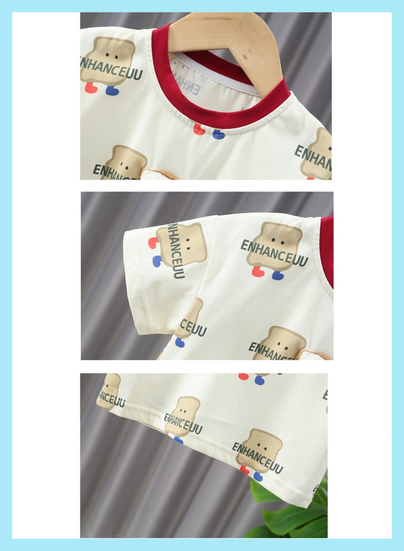 Boys' pure cotton short-sleeved T-shirts, new 2025 children's clothing, baby clothes, summer toddler half - sleeved summer clothing tops  - Image 3