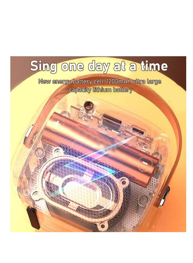 Mini Karaoke Machine for Kids Portable Bluetooth Karaoke Speaker with 2 Wireless Microphones and Led Lights for Home Party Birthday Gifts for Boys/Girls  - Image 5