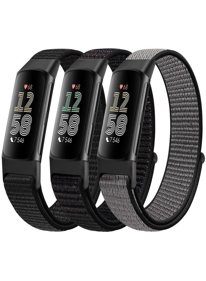 AVOD Sport Loop Nylon Watch Band Only Compatible with Fitbit Charge 6/Charge 5, Adjustable Breathable Replacement Soft Nylon Loop Wristband Accessories for Women Men - Image 1