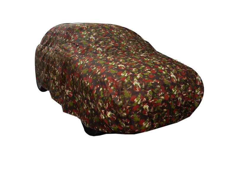 Auto Hub Car Cover Compatible with Hindustan Ambassador with Weather Proof, Triple Stitched, Ambassador Car Cover Jungle Look - Image 5