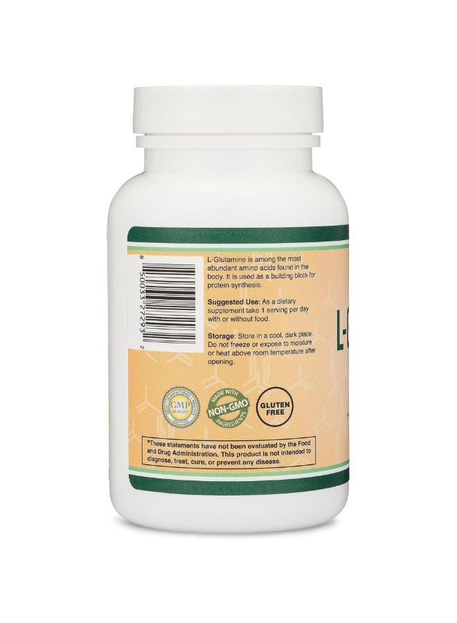 Double Wood Supplements L-Glutamine Capsules – 1000 mg Servings, 120 Capsules  Double Wood Supplements - Image 4