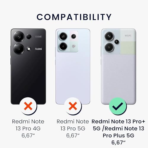 DIZORO Compatible with Mi Redmi Note 13 Pro Plus 5G Back Cover with Upgraded Square Edges for Camera Protection Shockproof Flexible Matte Liquid Silicone Mobile Phone Case (Forest Green) - Image 3