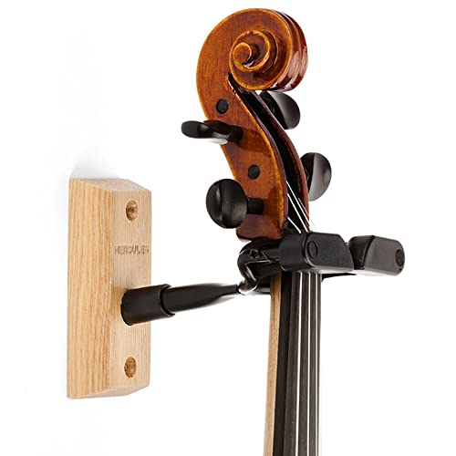 Hercules DSP57WB Auto Grip Violin Hanger for Wall Mount with Wood Base - Image 2