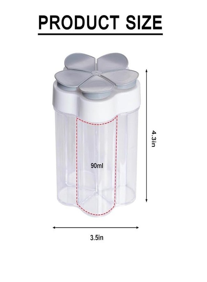 GION 5 in 1 Seasoning Masala Box & Multi-Compartment Spice Container with Rotating Lid | Kitchen Seasoning Jar for Indian Spices - Image 2