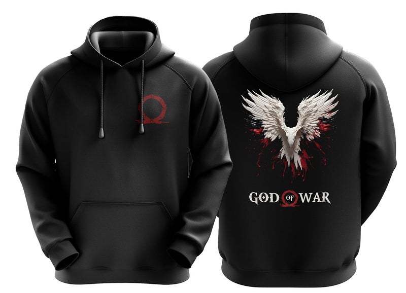 fanideaz Mens Printed Cotton Hoodie with Side Pockets_9005B_2XL - Image 1