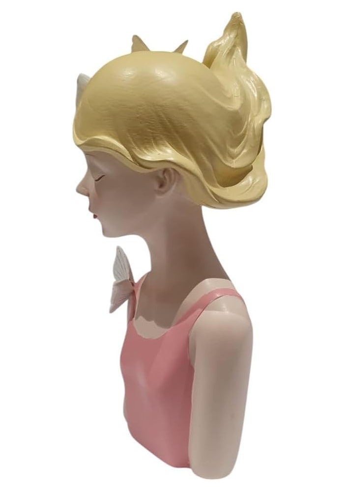 B&D Decorative Bust Figurine with Butterflies - Image 5