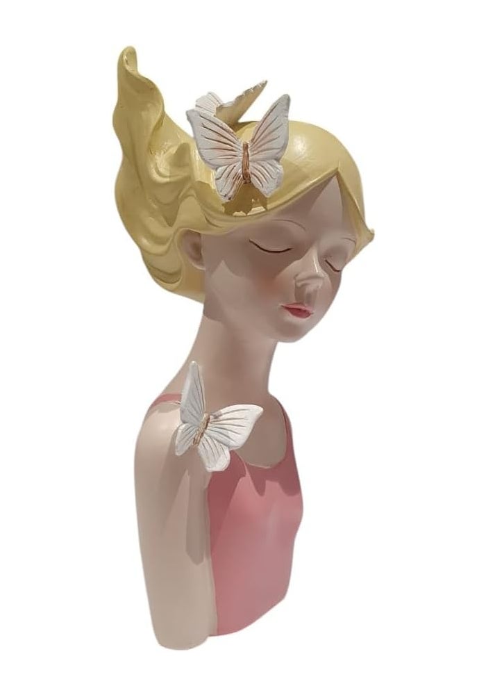 B&D Decorative Bust Figurine with Butterflies - Image 3