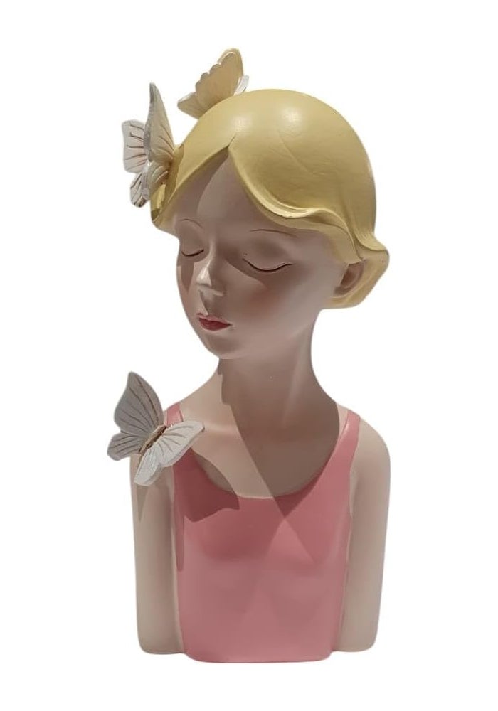 B&D Decorative Bust Figurine with Butterflies - Image 4