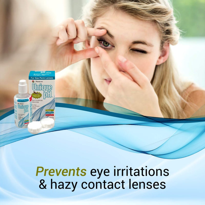 Menicon Unique pH Travel Pack- Multipurpose Solution for Gas Permeable Contact Lenses -2.5 Fluid Ounces  - Image 5