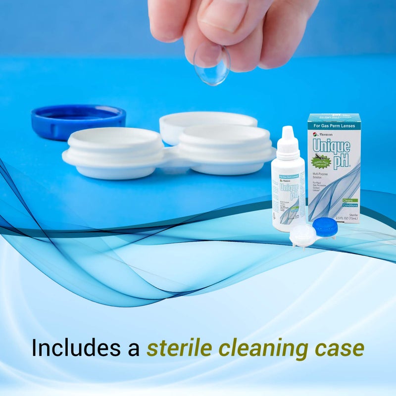 Menicon Unique pH Travel Pack- Multipurpose Solution for Gas Permeable Contact Lenses -2.5 Fluid Ounces  - Image 4