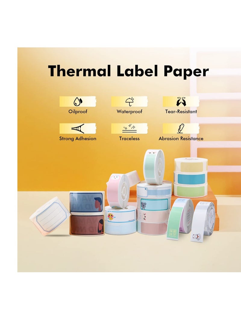 SYOSI Cable Label Paper, Labels Maker Tape, Self-Adhesive Sticker, Compatible for D11 D110 D101 Printer, Label Print Paper Label Maker, Name File Folder, Food Cosmetic Office Home Kitchen - Image 4