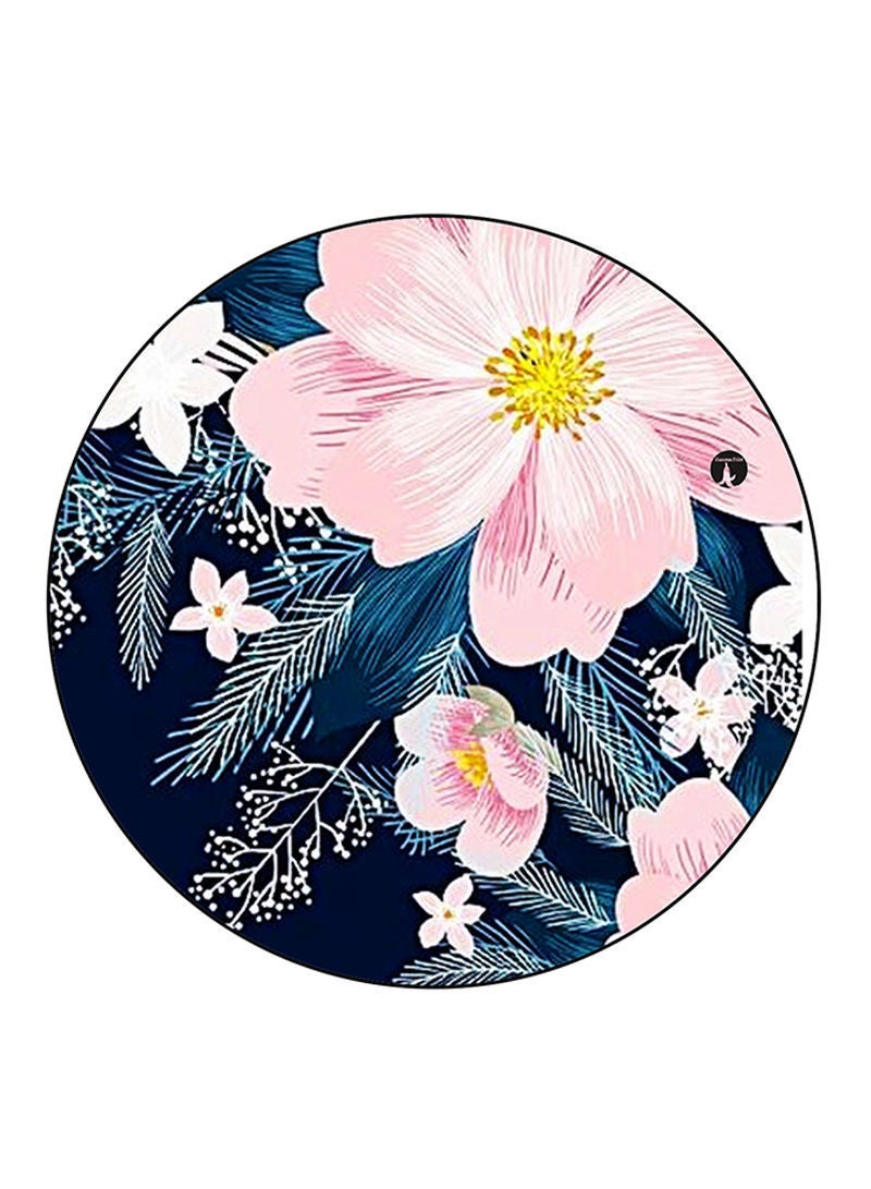 RKN Flowers Printed Fridge Magnet Round  Multicolour - Image 2