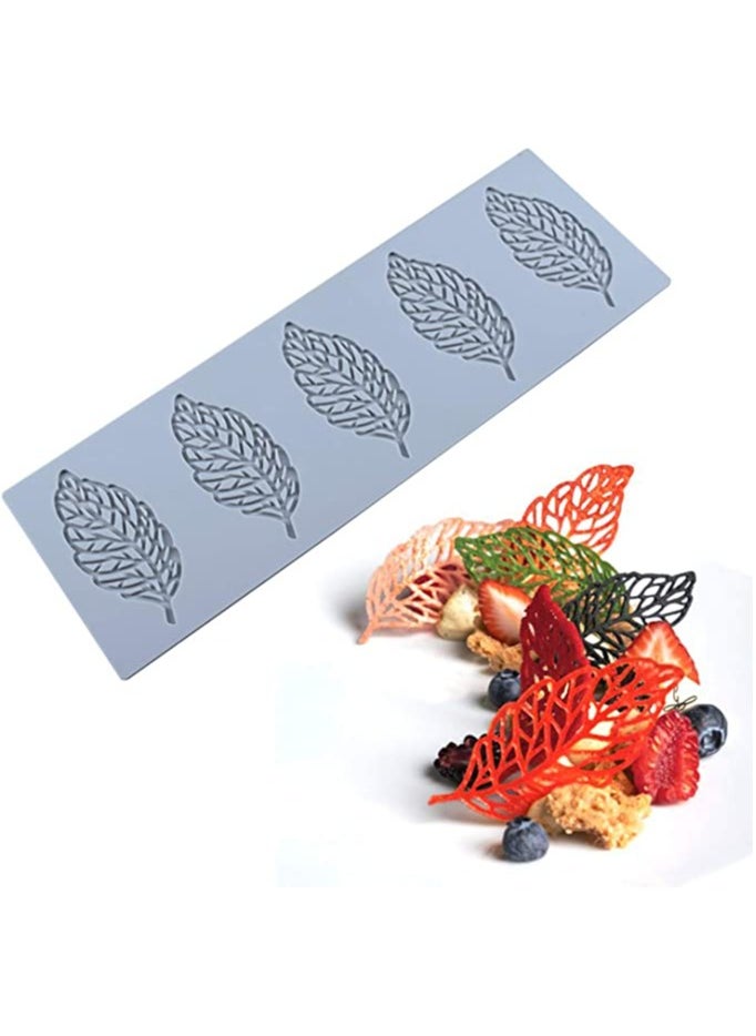 MIRFA Hollow Leaf Candy Mold, Chocolate Candy 3D Hollow Leaf Silicone Mold, Sugar Craft Cake Decoration, Cupcake Top, Polymer Clay  - Image 1