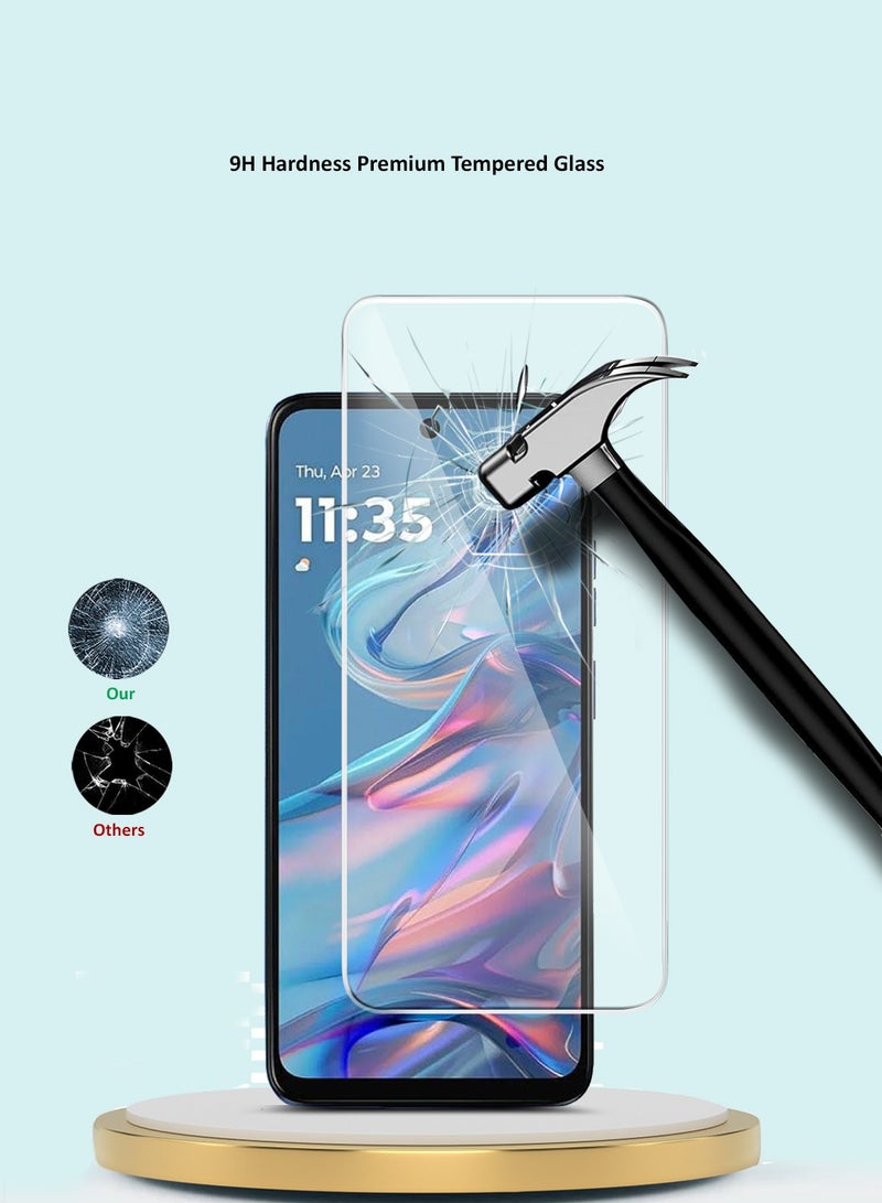 GMAX Motorola Moto G45 5G 2024 Premium Series Curved Edges 9H 2.5D Tempered Glass Screen Protector - Clear - Image 5