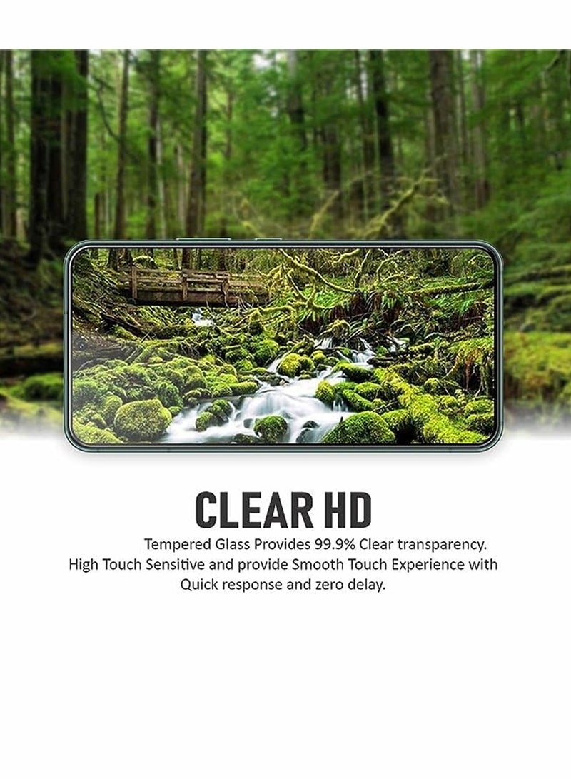 GMAX Motorola Moto G45 5G 2024 Premium Series Curved Edges 9H 2.5D Tempered Glass Screen Protector - Clear - Image 4