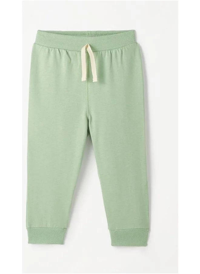 JUNE June Baby Basic Cotton Sweatpant Light Green