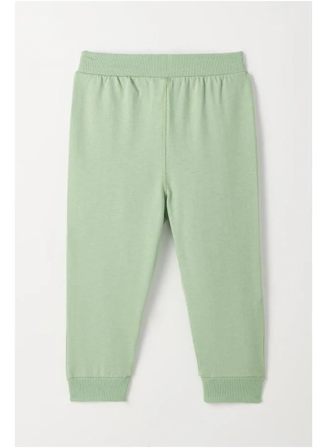 JUNE June Baby Basic Cotton Sweatpant Light Green