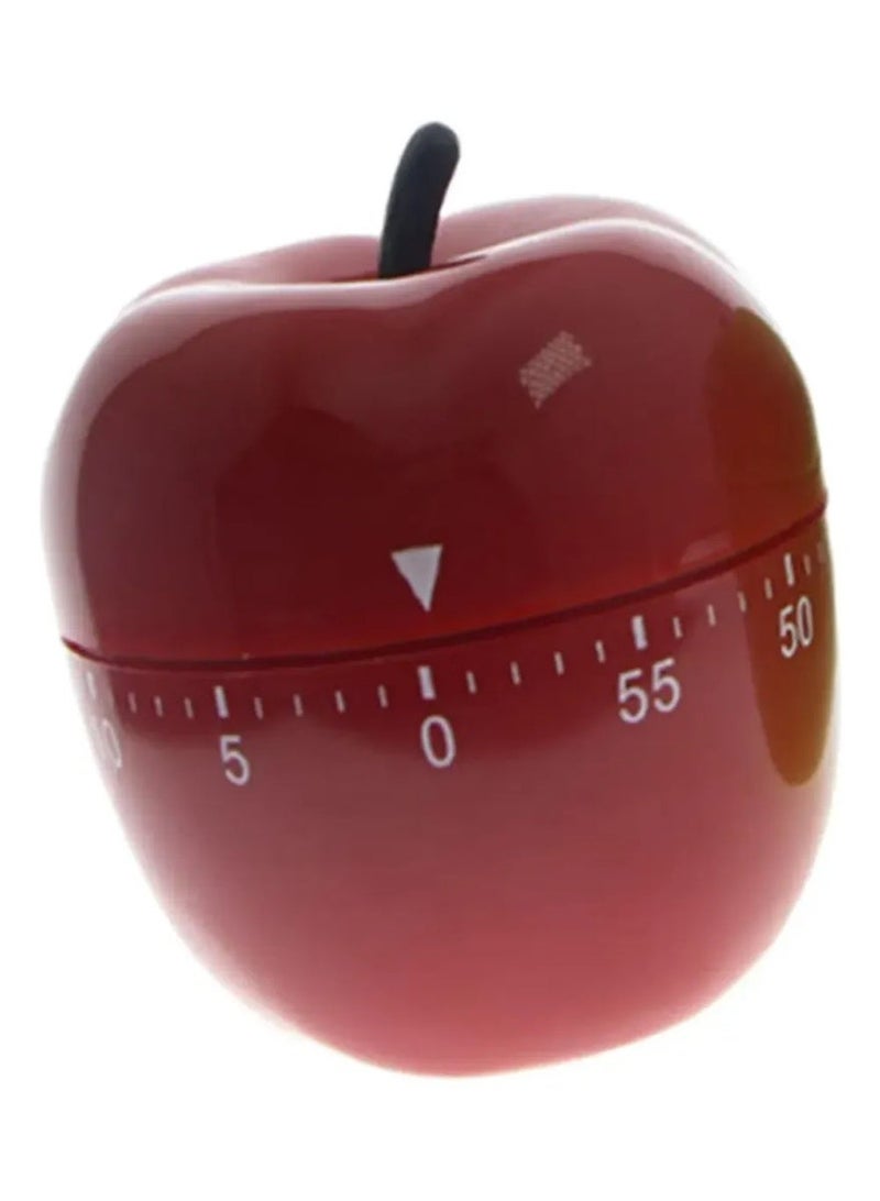 Apple Shape Timer 60-Minute Max, Mechanical, for Cooking & Study - Image 3