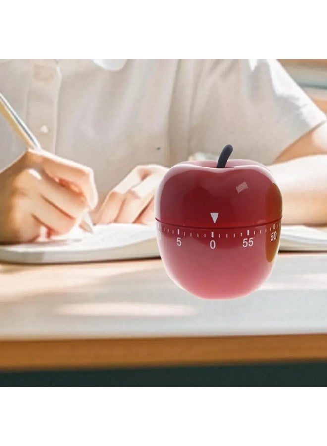 Apple Shape Timer 60-Minute Max, Mechanical, for Cooking & Study - Image 5