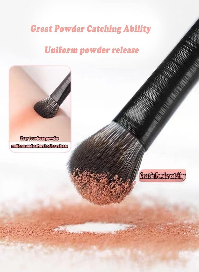 KIRA 6pcs Makeup Brush Set Different Sizes for Undereye Smoothing Smudge, Highlight, Eye Tail Tinting, Eyebrow, Lip, For Women (936) - Image 4