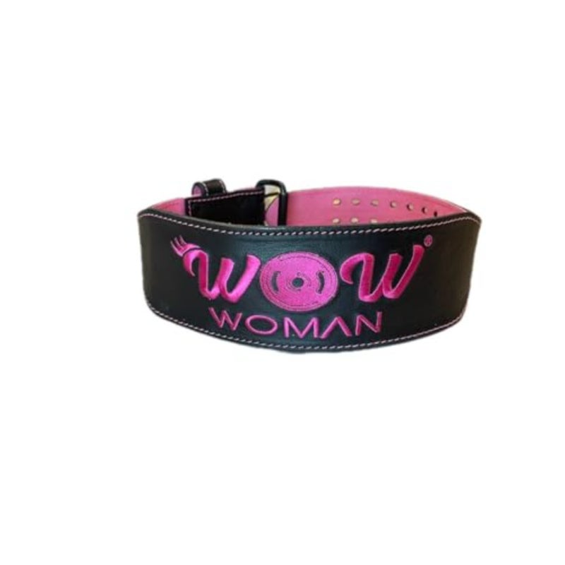 Women's black leather belt for casual and formal wear, premium genuine leather, classic black color, adjustable fit with durable metal buckle - Image 3