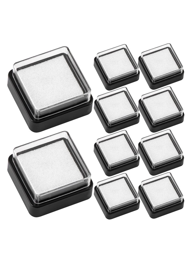 KASTWAVE 20PCS 3x3cm Empty Blank Ink Pad No Ink Fingerprint Uninked Ink Stamp Pad Mini for Ink Refill DIY Painting Craft Scrapbooking Project - Image 1
