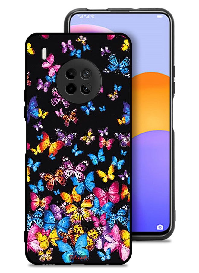 Tolwak Huawei Y9a Protective Case Cover Colorful Butterflies  - Image 1