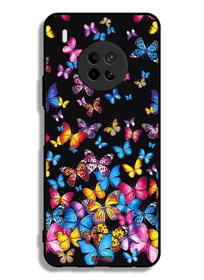Tolwak Huawei Y9a Protective Case Cover Colorful Butterflies  - Image 2