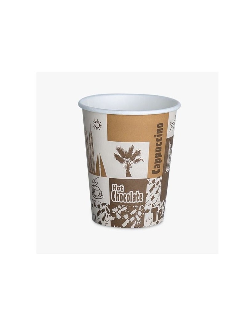 Falconpack Disposable 8oz Heavy Duty Paper Cup for Tea Coffee and Cold Drinks