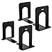 MaxGear Universal Economy Bookends Nonskid Heavy Duty Metal Book Ends Supports for Books, Movies, DVDs, Magazines, - Image 2