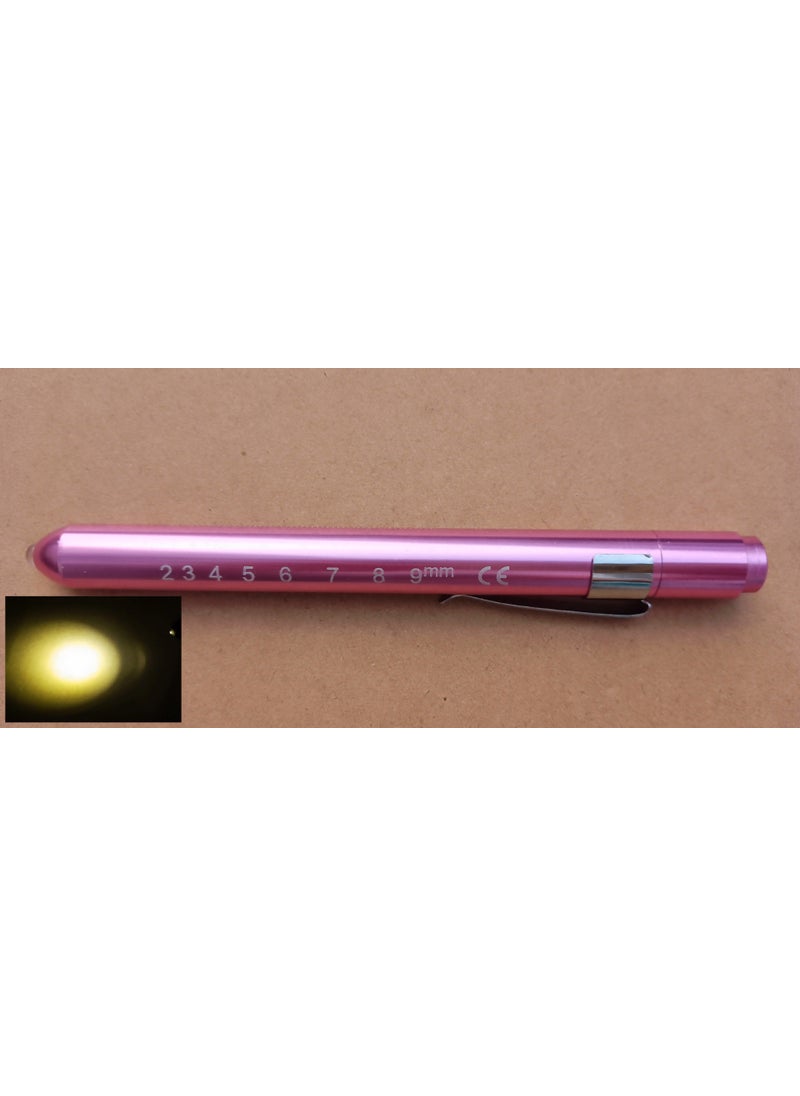 Generic LED Diagnostic Penlight Pupil Oral Exam Clip Torch White-yellow light  - Image 1