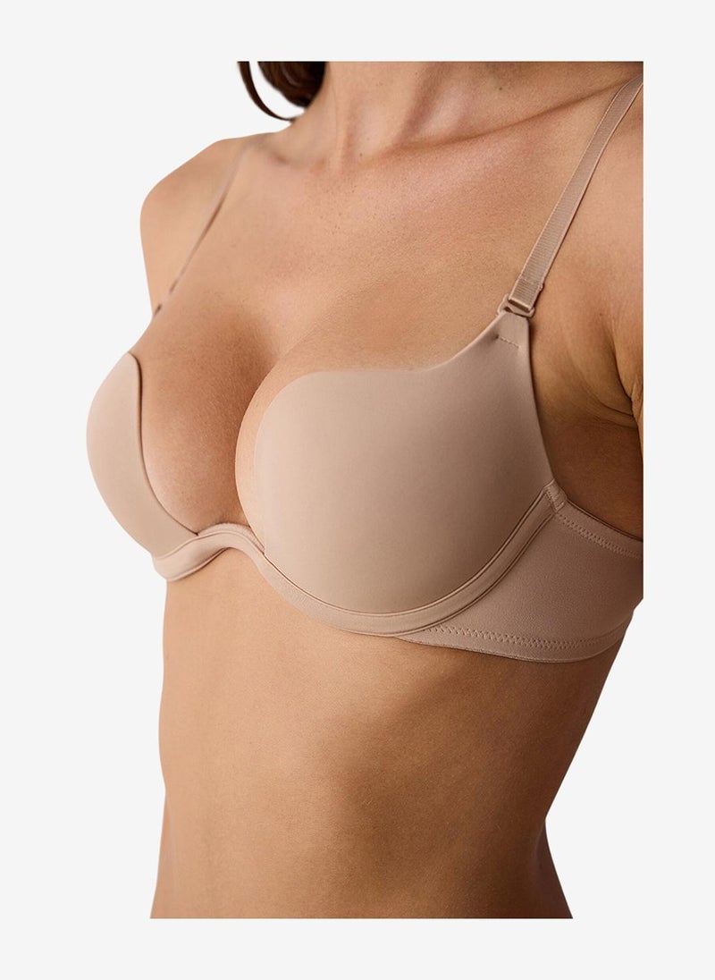 Penti Women Shelly Push Up Beige Wired Padded Bra - Image 4