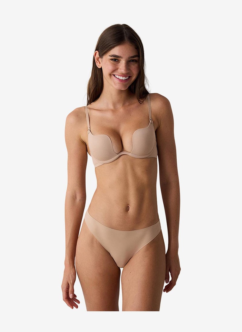 Penti Women Shelly Push Up Beige Wired Padded Bra - Image 1
