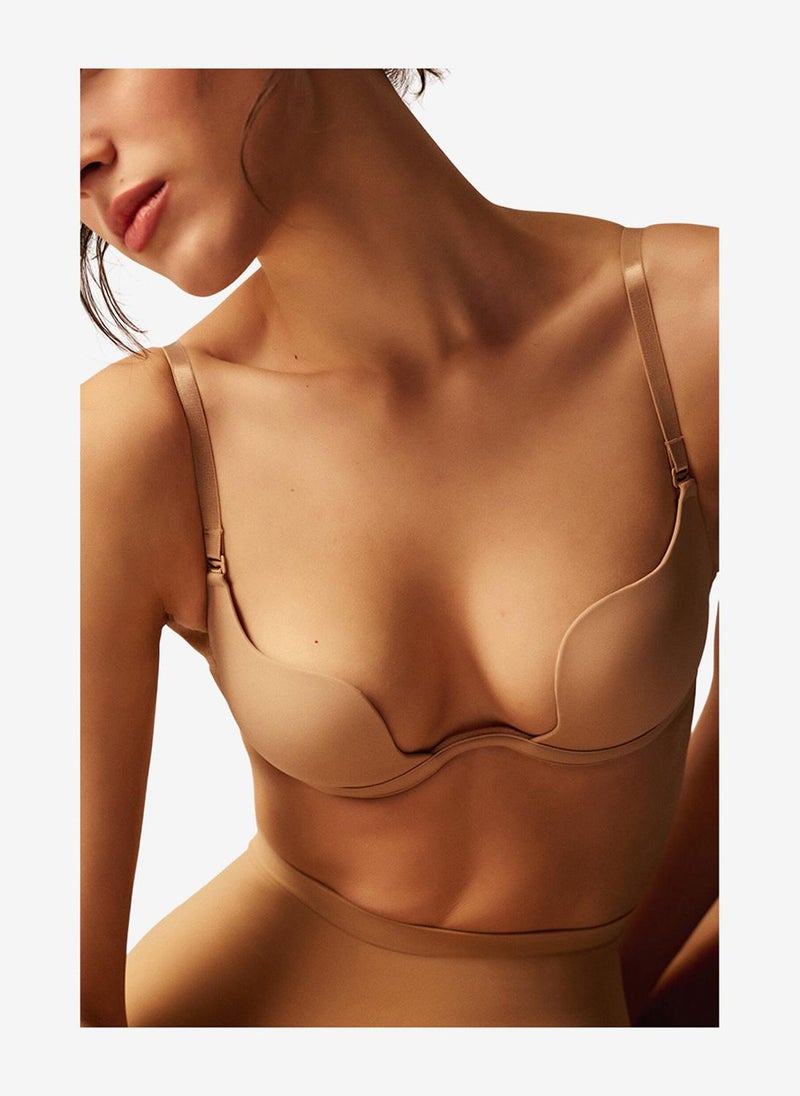 Penti Women Shelly Push Up Beige Wired Padded Bra - Image 2