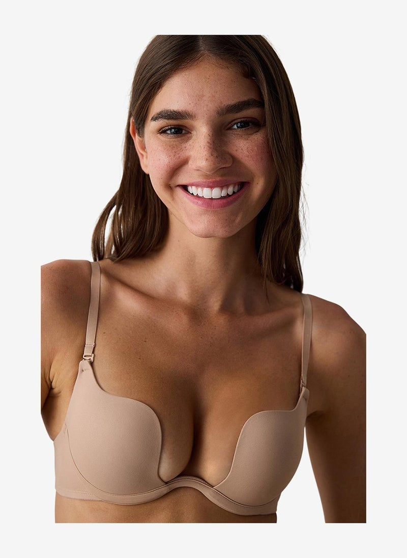 Penti Women Shelly Push Up Beige Wired Padded Bra - Image 3