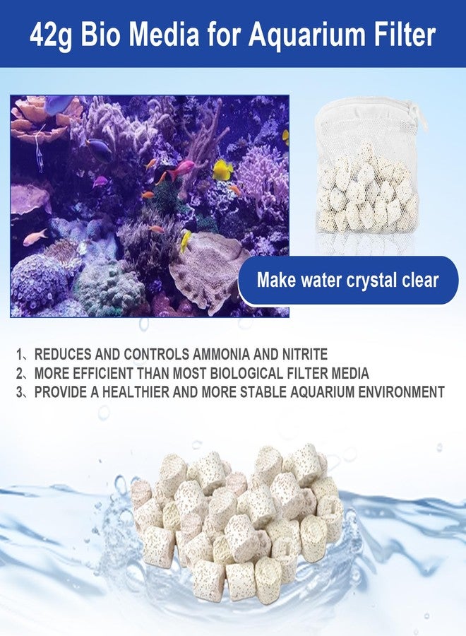 HCLSY 2 Pack of Biomax Filter Media Kit Compatible with Fluval AC20/AC30 Power Filter, 1.5 oz/42 g Aquarium Bio Filters Media for Use in Freshwater & Saltwater Aquariums - Image 4