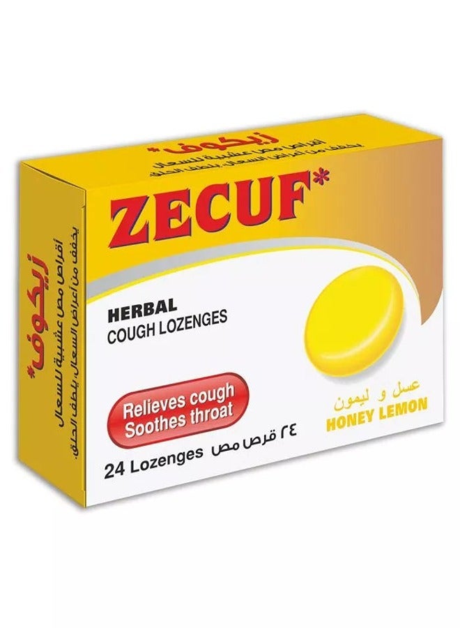 Zecuf LOZENGES HONEY LEMON 24S