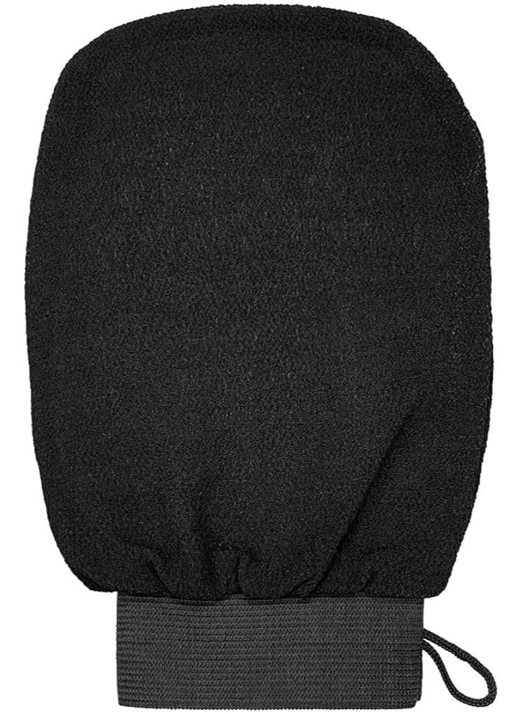 2PCS Korean Loofah For Cleaning And Exfoliating The Skin Viscose Shower Glove For Bath At Home Black Color  - Image 2