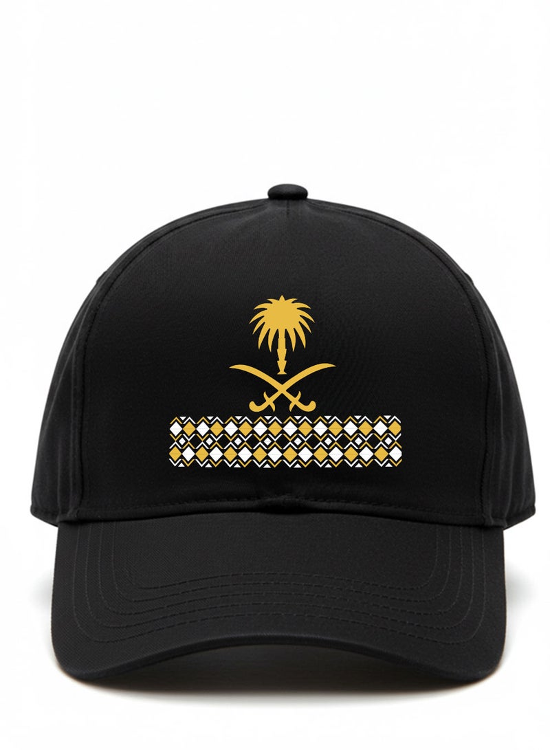 لوحة كاب مصنوع من القطن بتصميم لمناسبة اليوم الوطني السعودي وللتعبير عن حب الوطن في كل وقت - Image 5