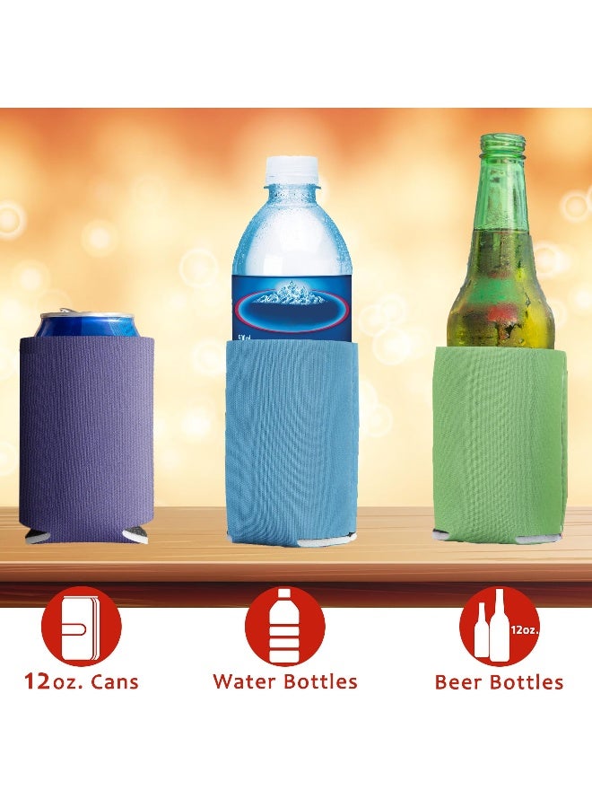 Kropsis Can Cooler Sleeves Blank Poly Foam (12, Black) - Image 4